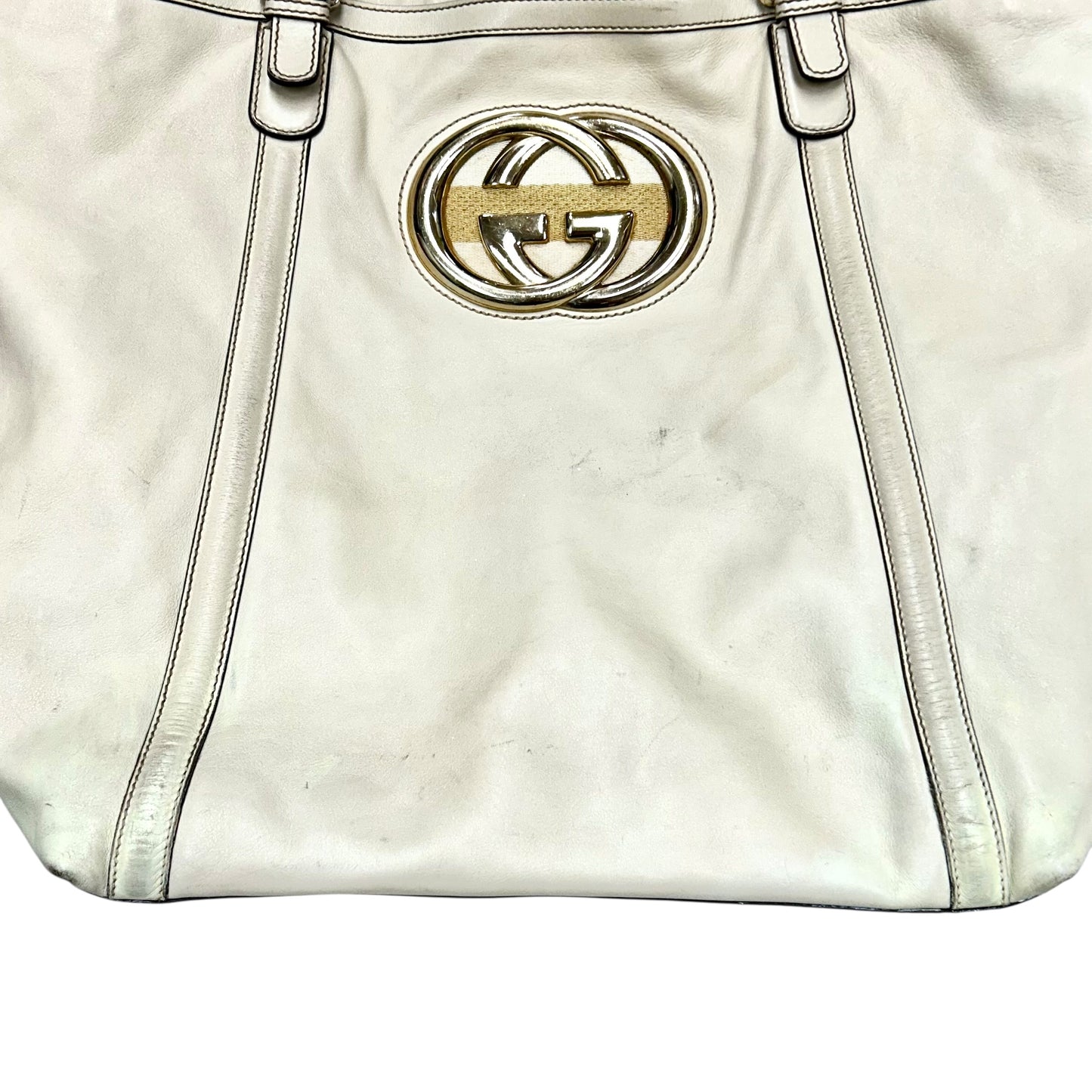 Tote Luxury Designer By Gucci, Size: Large