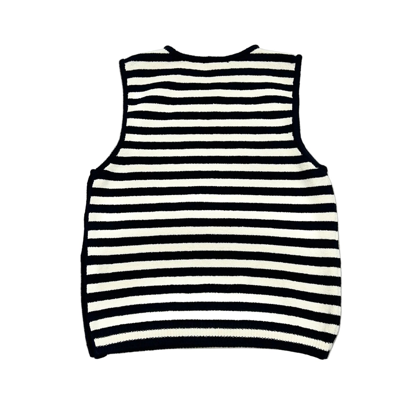 Top Sleeveless By Frame In Striped Pattern, Size: S