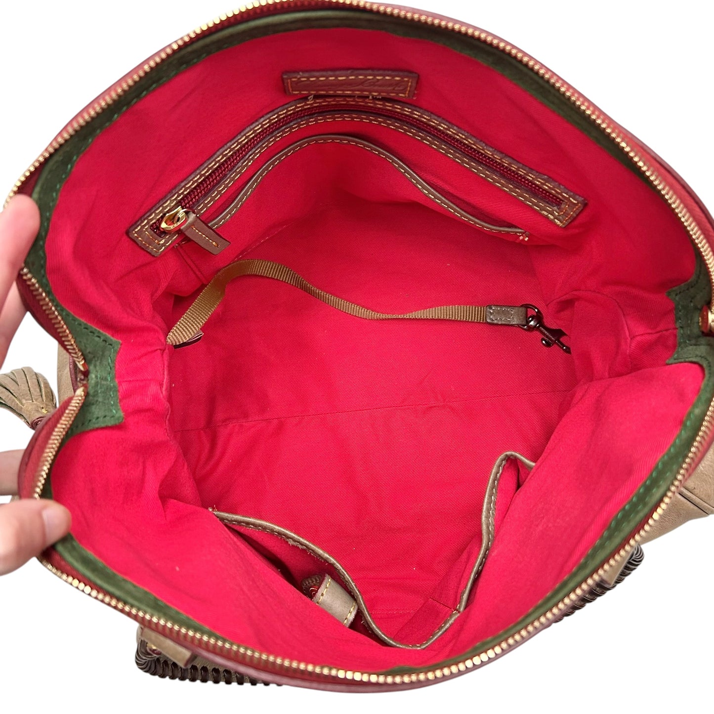 Handbag Designer By Dooney And Bourke In Taupe, Size: Large