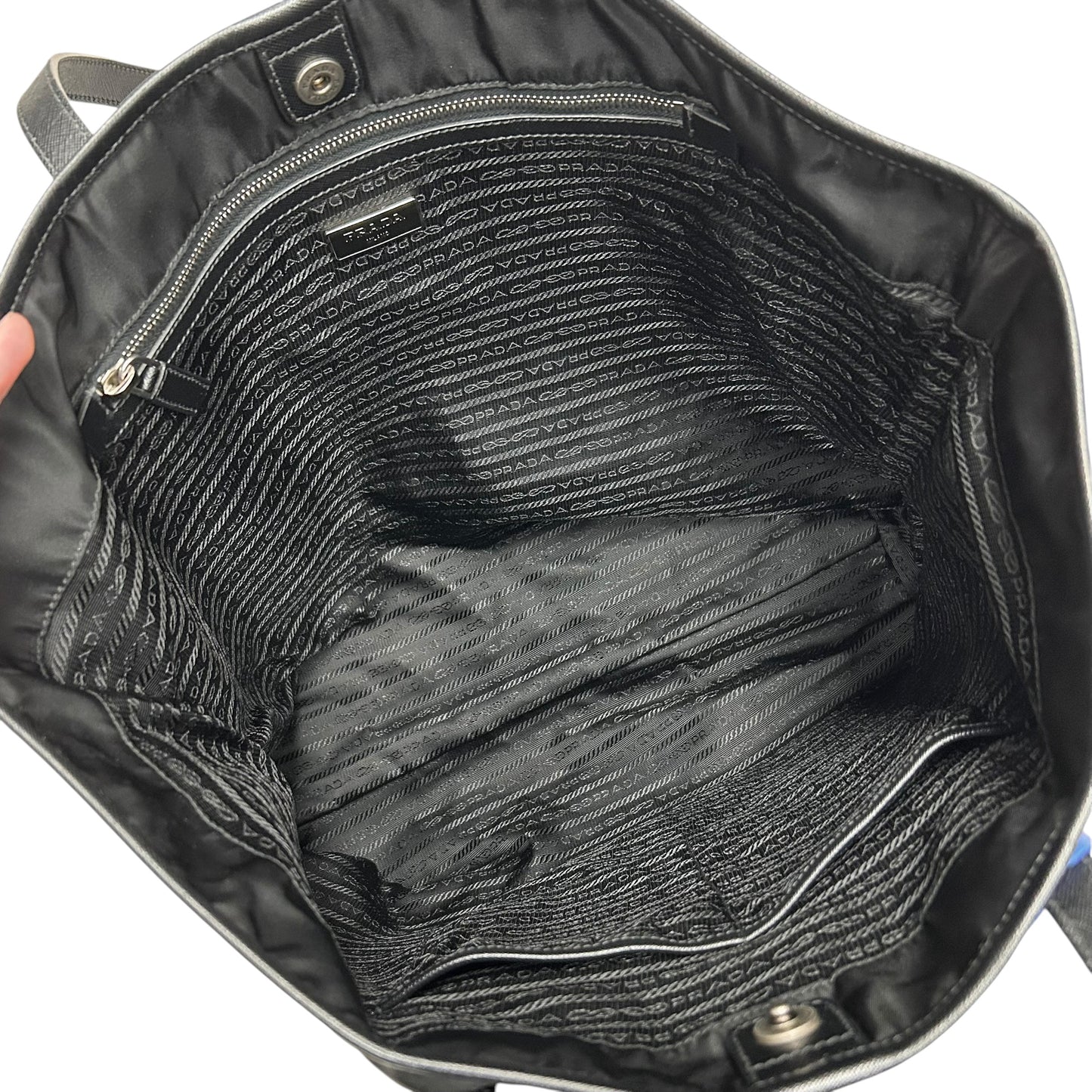 Tote Luxury Designer By Prada, Size: Large