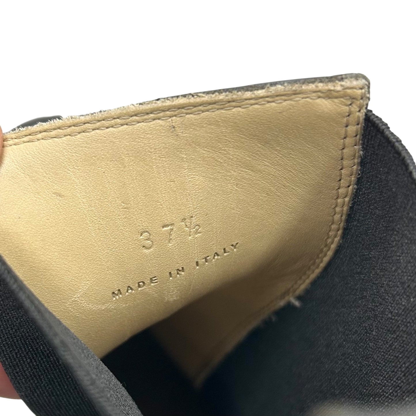 Boots Luxury Designer By Bottega Veneta In Black & Green, Size: 7