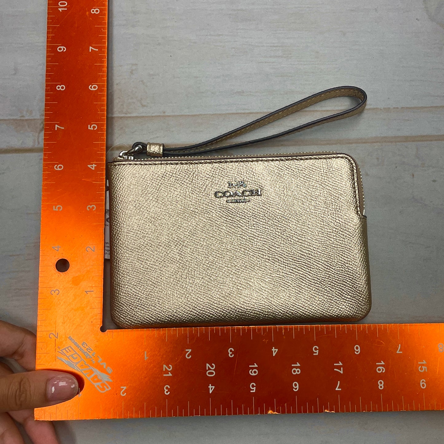 Wristlet Designer By Coach, Size: Medium