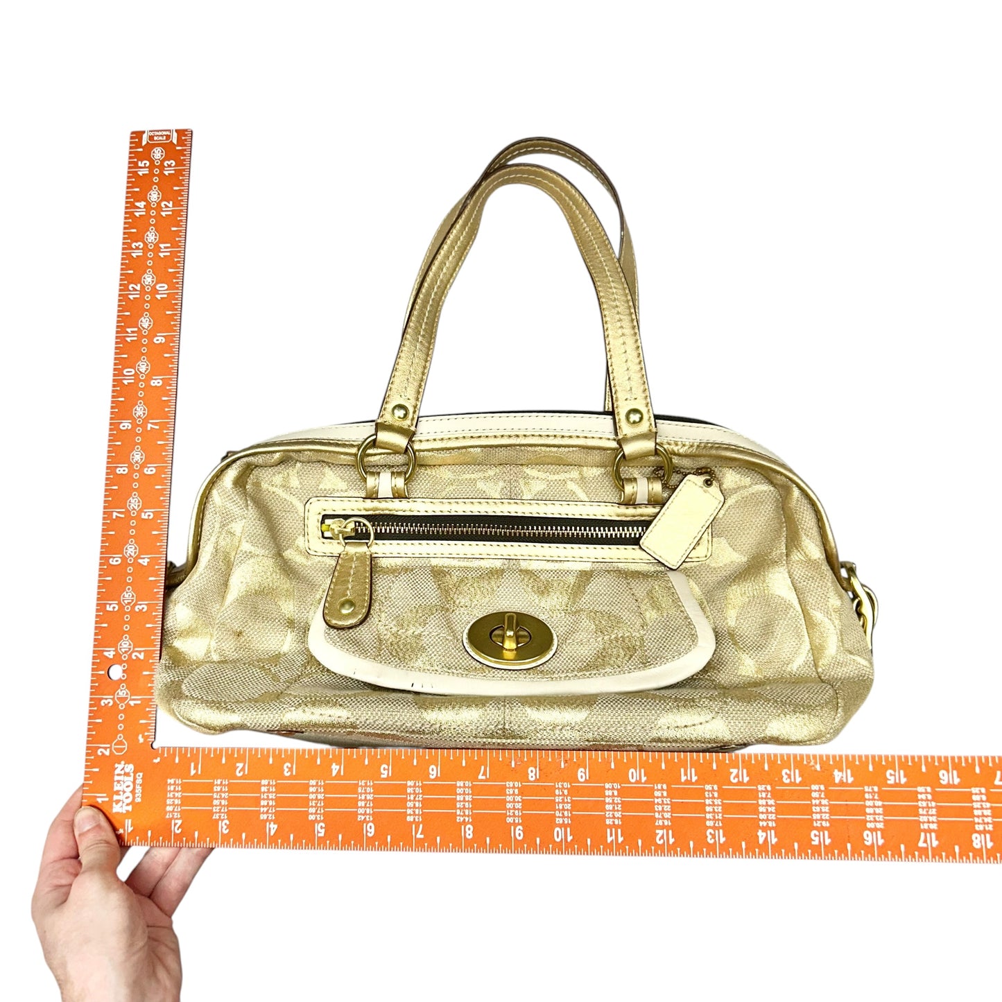Handbag Designer By Coach, Size: Medium