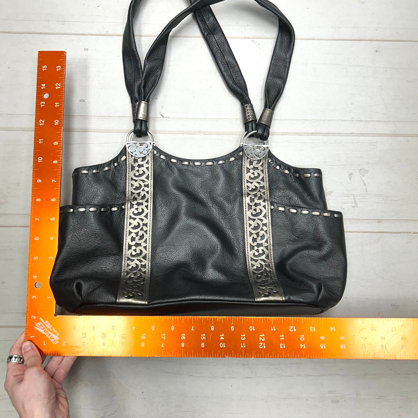 Handbag Leather By Brighton, Size: Small