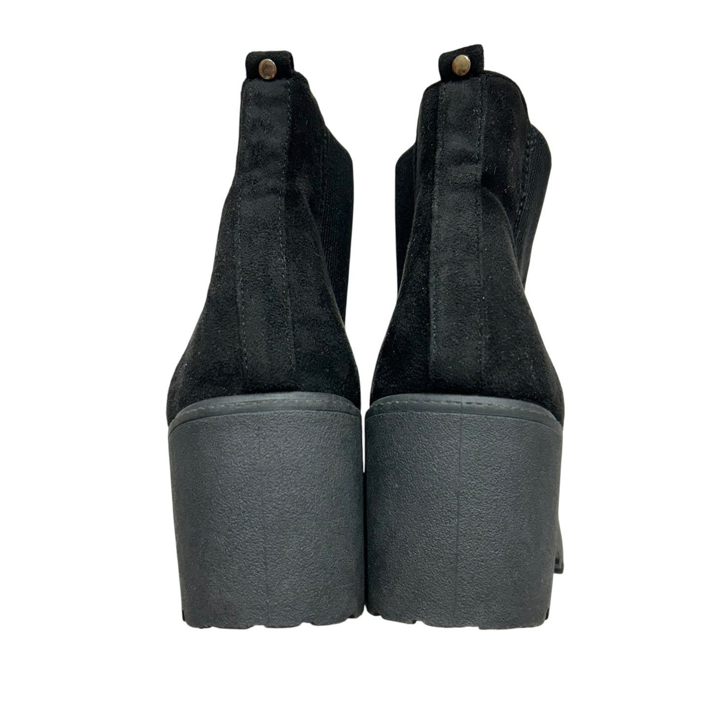 BOOTS ANKLE HEELS In BLACK, Size: 7
