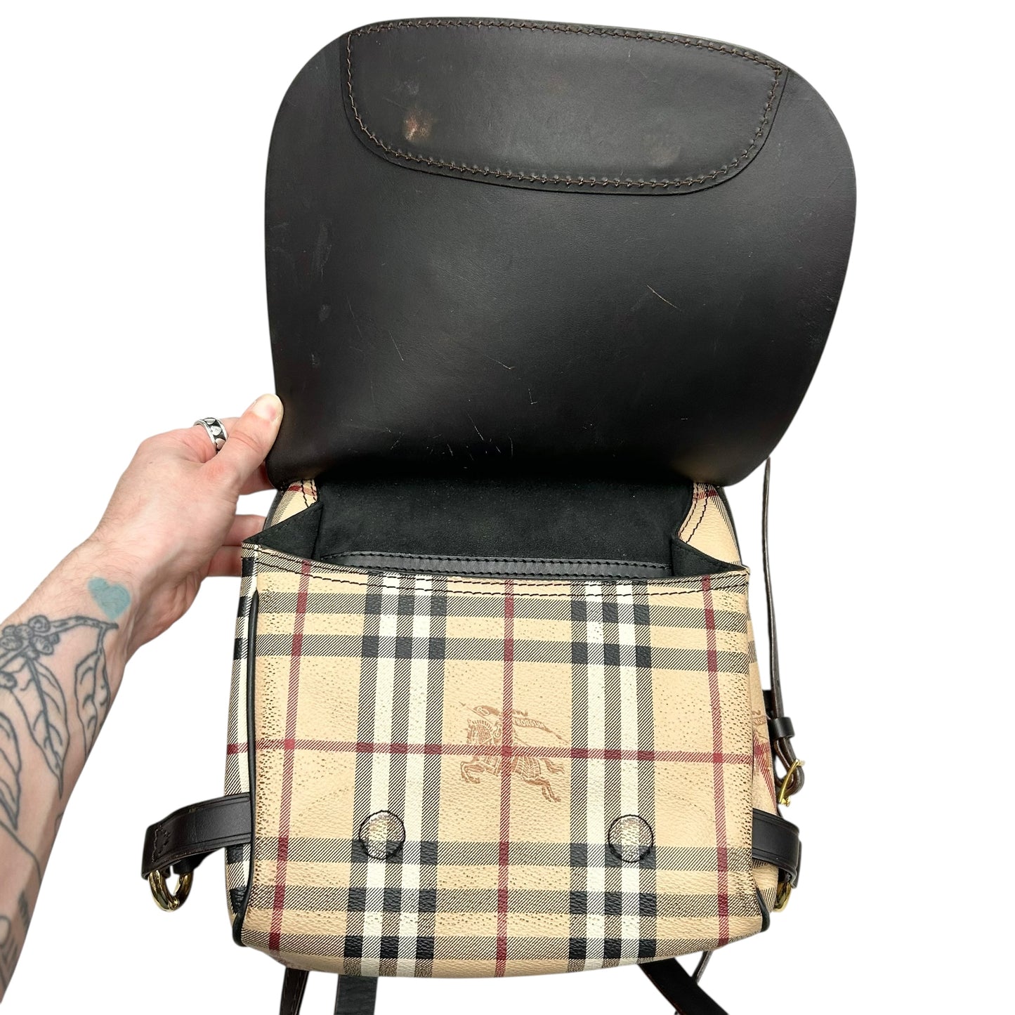 Crossbody Luxury Designer By Burberry, Size: Medium