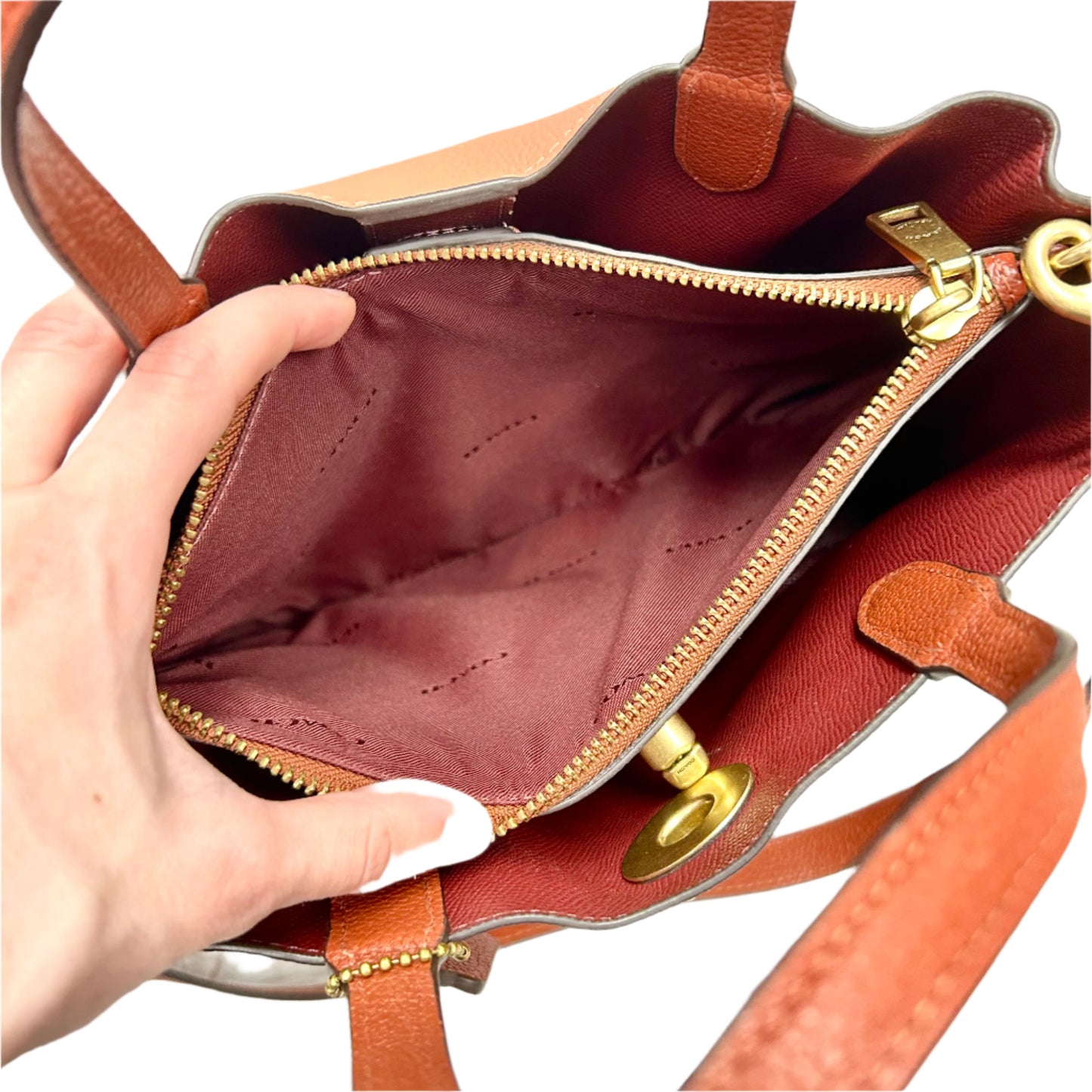 Crossbody Designer By Coach, Size: Medium