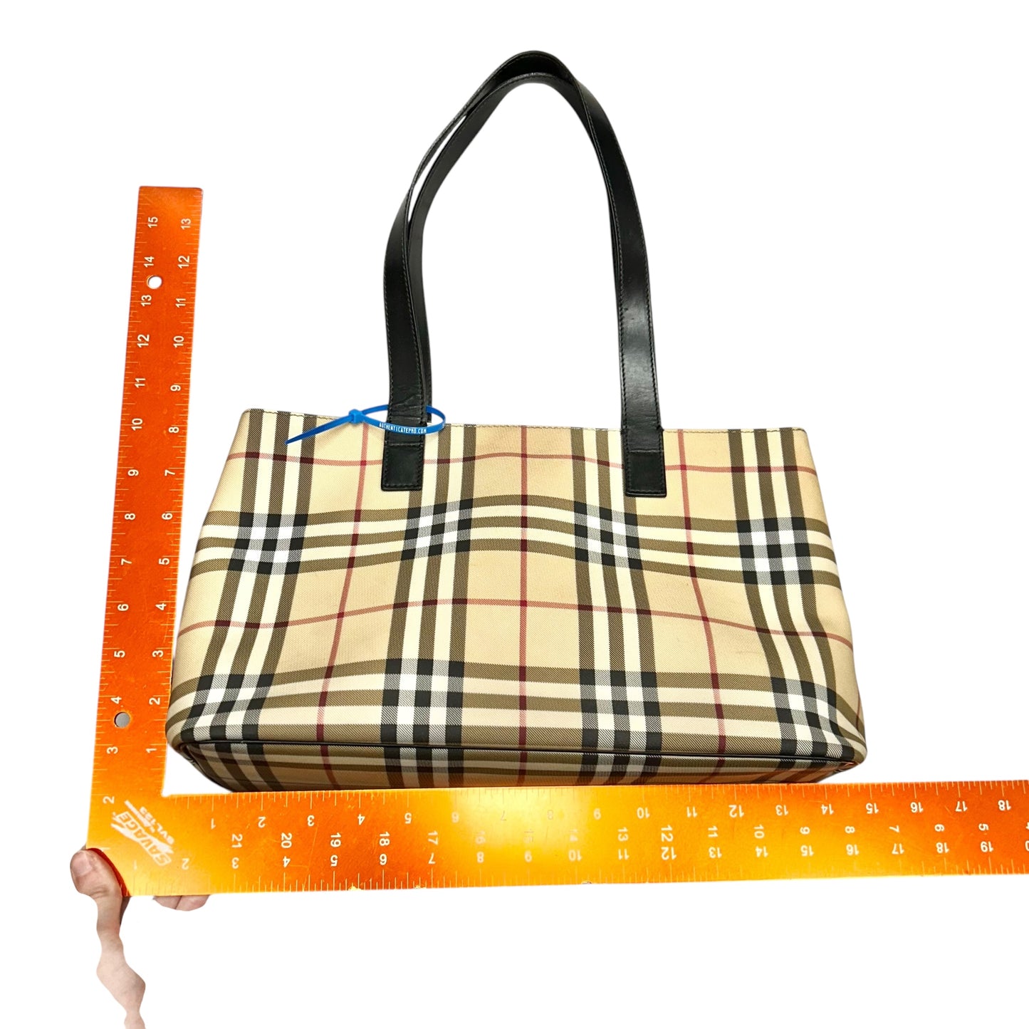 Tote Luxury Designer By Burberry, Size: Medium