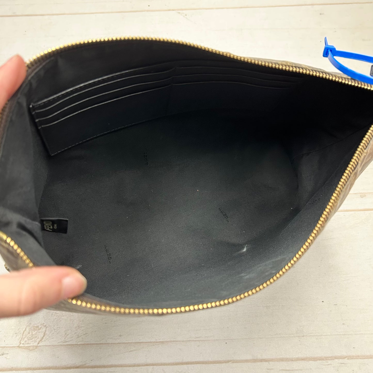 Wristlet Luxury Designer By Fendi, Size: Medium