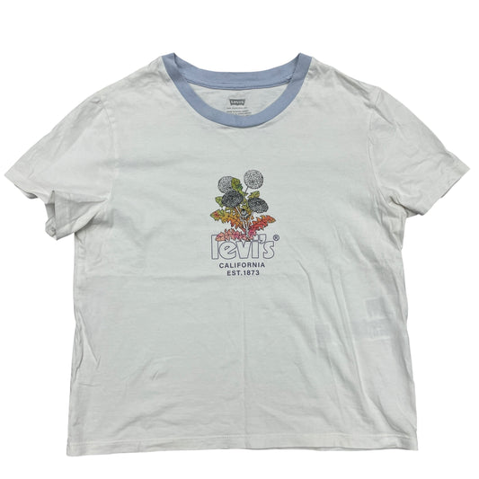 Top Short Sleeve By Levis In White, Size: Xs