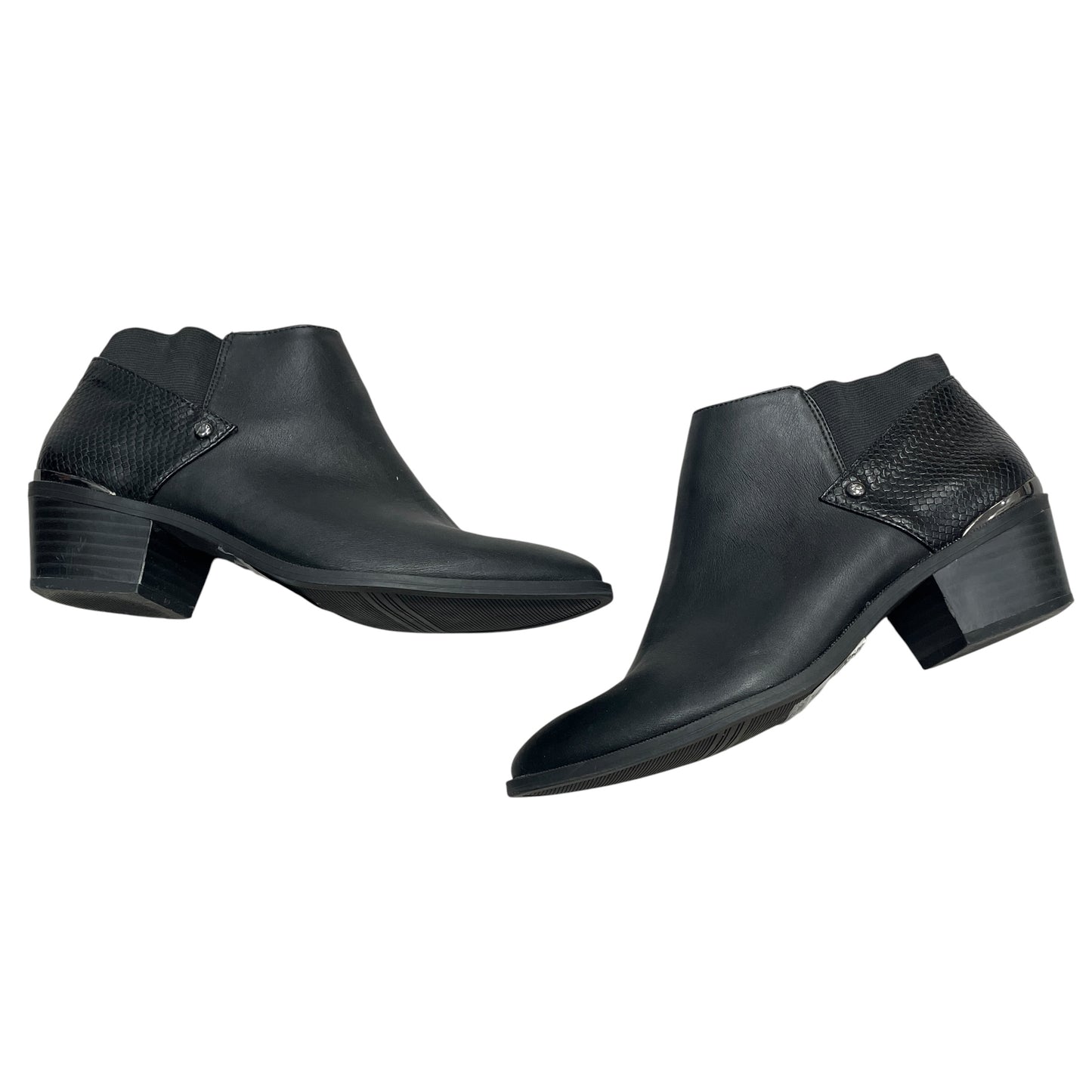 Boots Ankle Heels By Simply Vera In Black, Size: 8