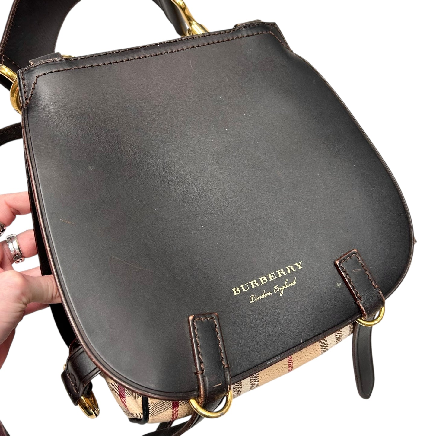 Crossbody Luxury Designer By Burberry, Size: Medium