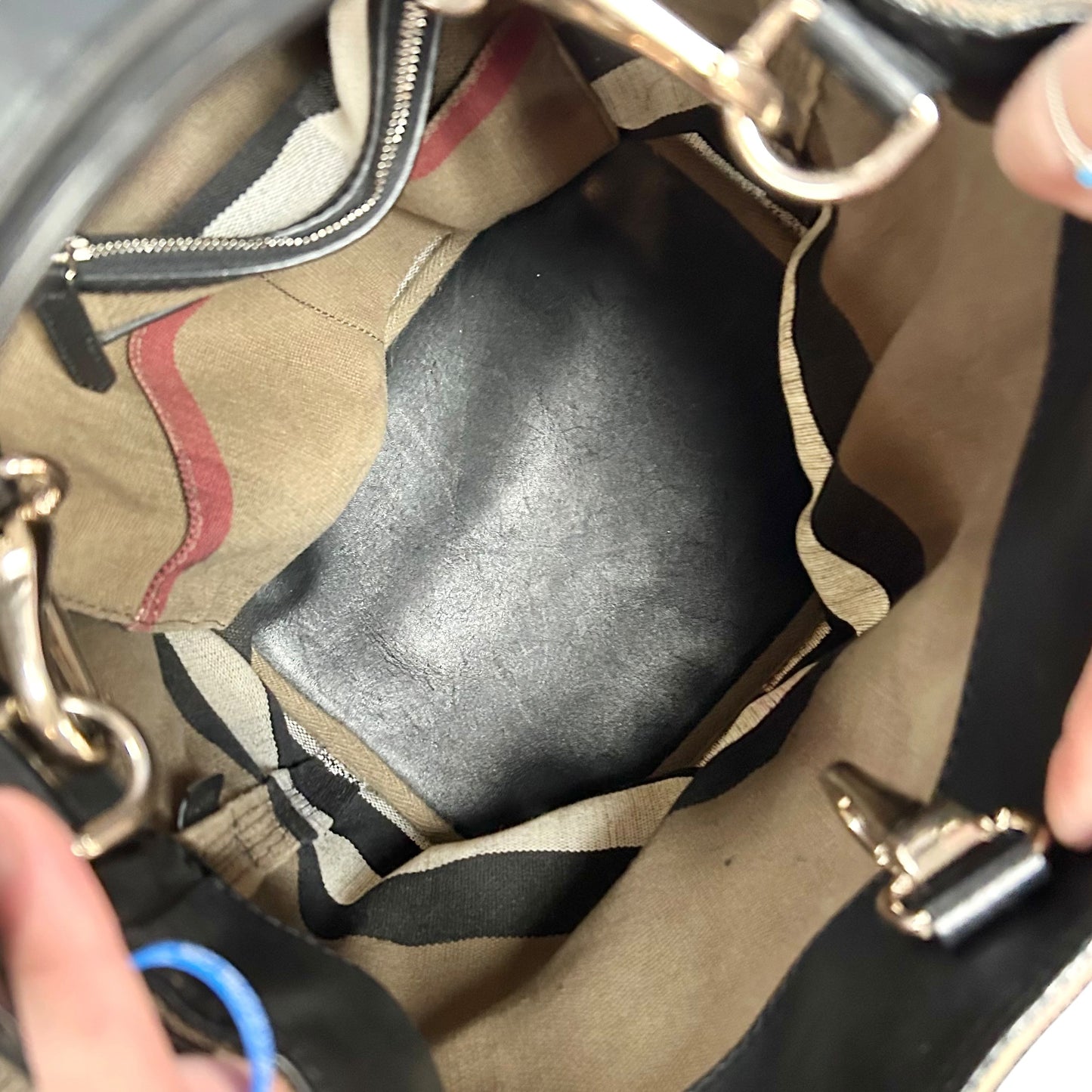 Crossbody Luxury Designer By Burberry, Size: Large
