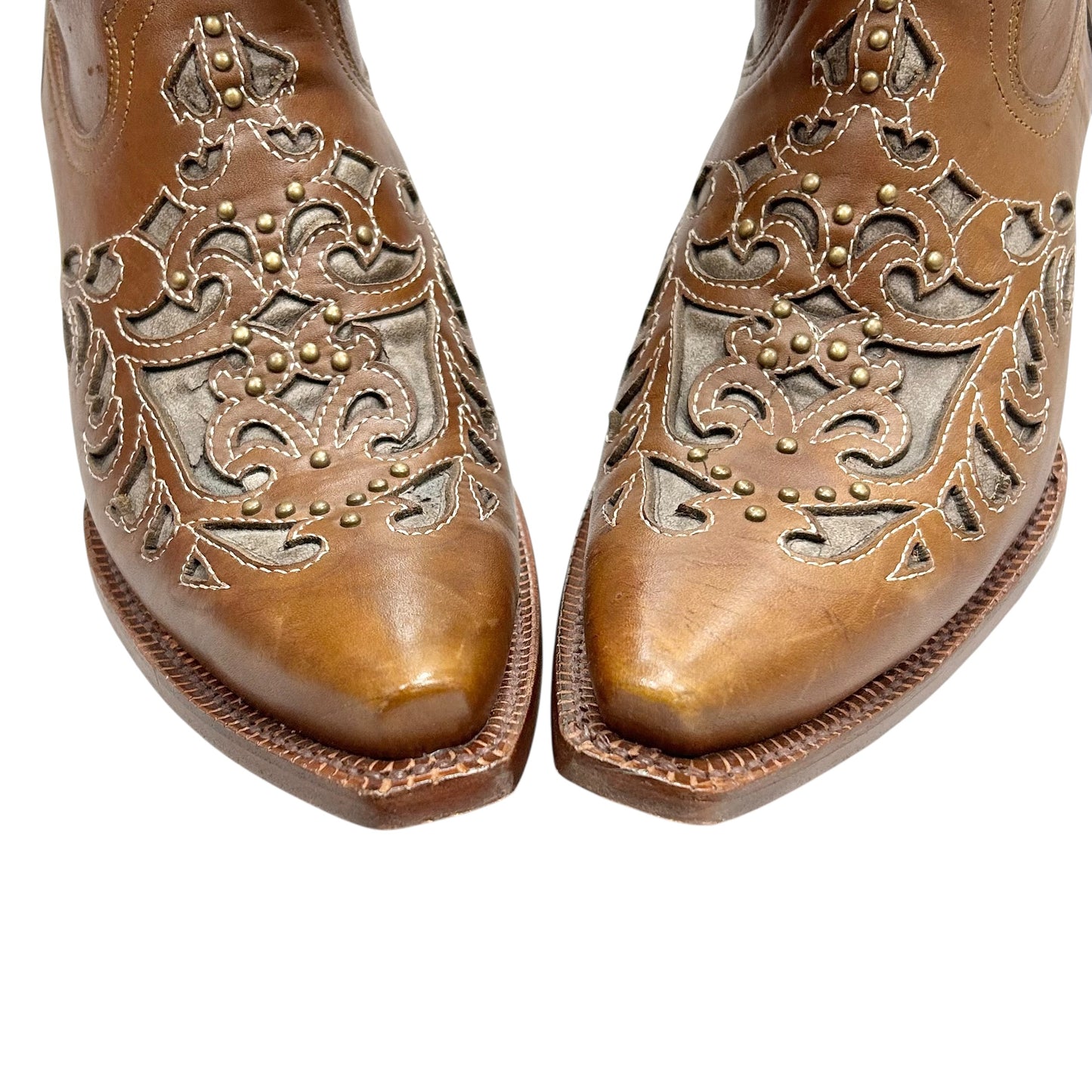 BOOTS WESTERN by Tanner Mark In BROWN, Size: 10