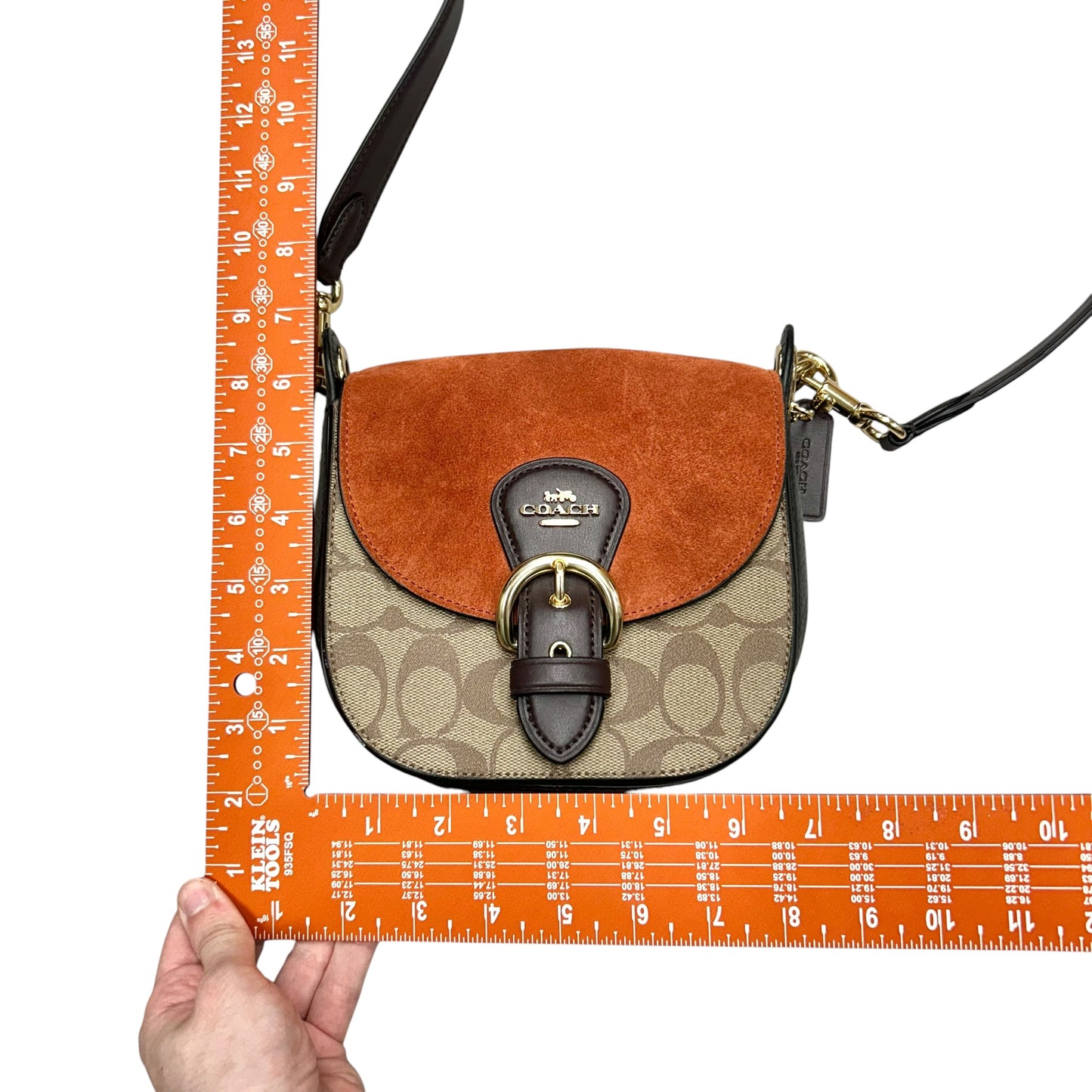 Crossbody Designer By Coach, Size: Small