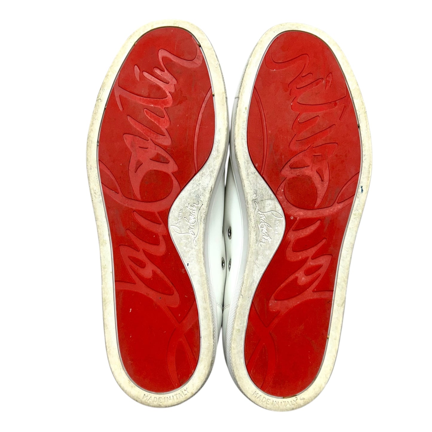 Shoes Luxury Designer By Christian Louboutin In White, Size: 10