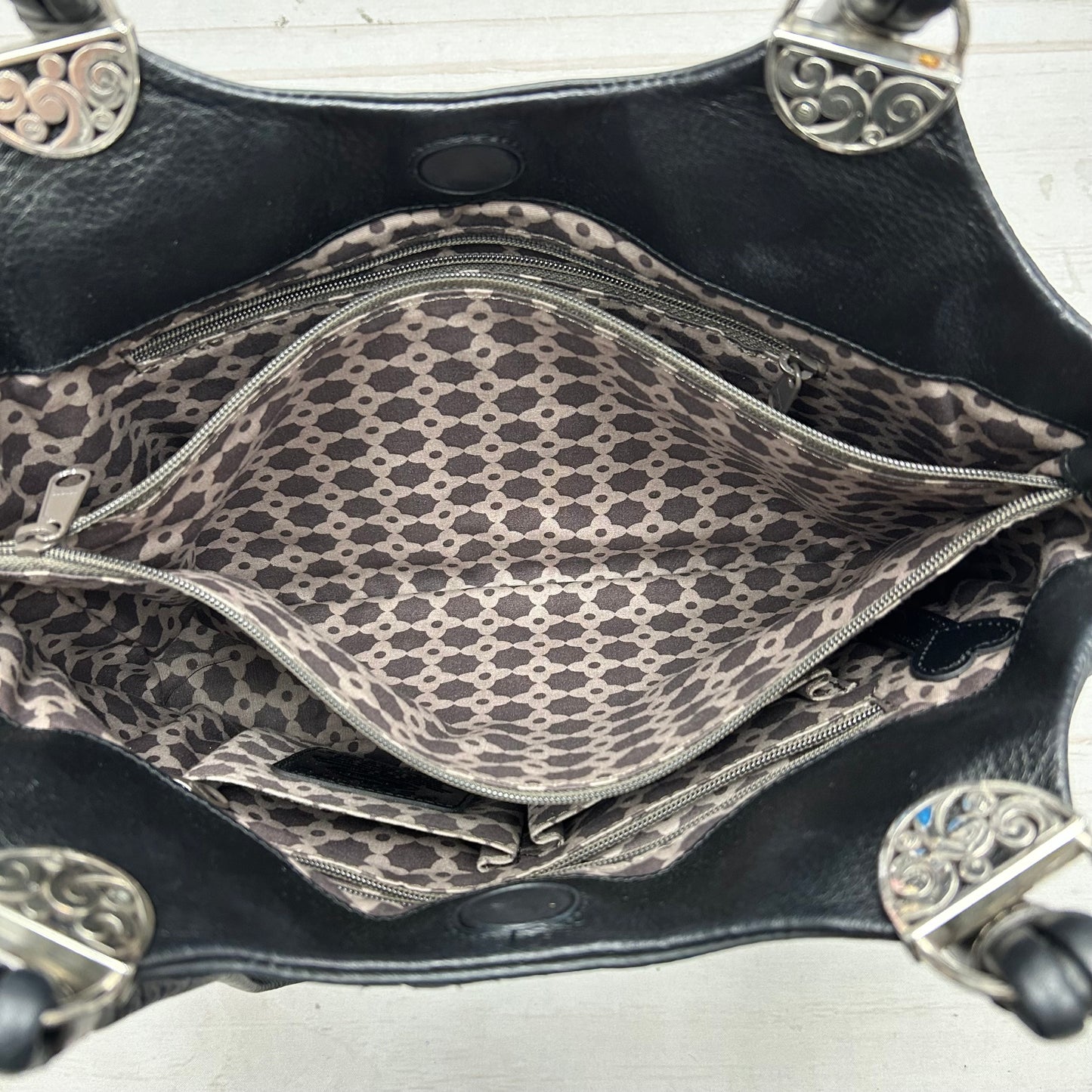 Handbag Leather By Brighton, Size: Small