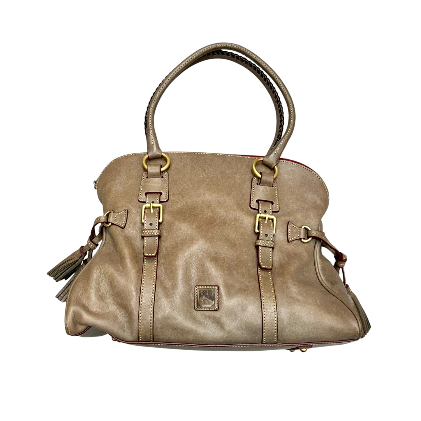 Handbag Designer By Dooney And Bourke In Taupe, Size: Large