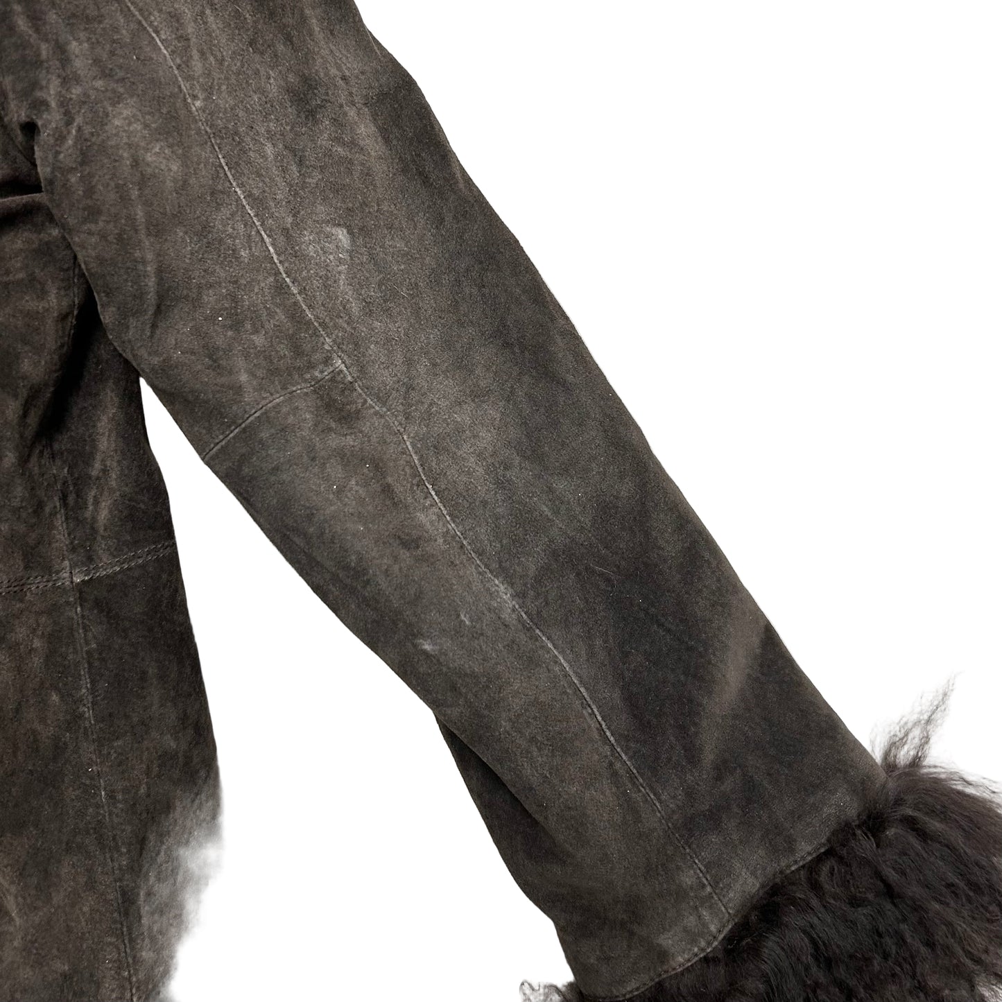 Coat Faux Fur & Sherpa By Marvin Richards In Black, Size: M