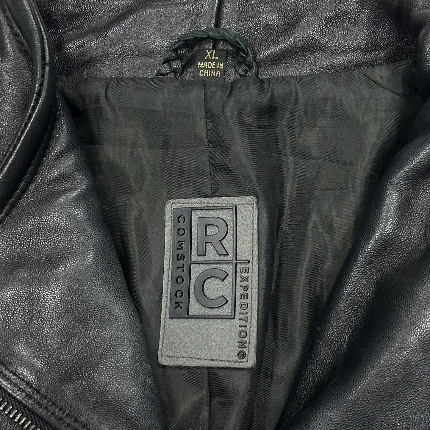 Jacket Leather By Rc Comstock Expedition In Black, Size: Xl