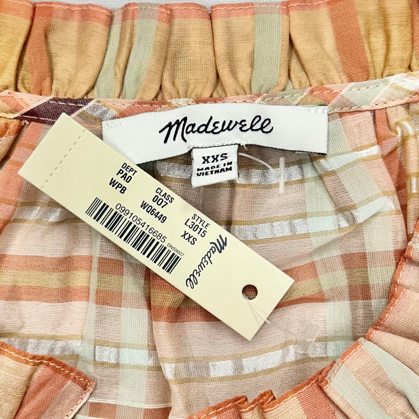 Blouse 3/4 Sleeve By Madewell  Size: Xxs