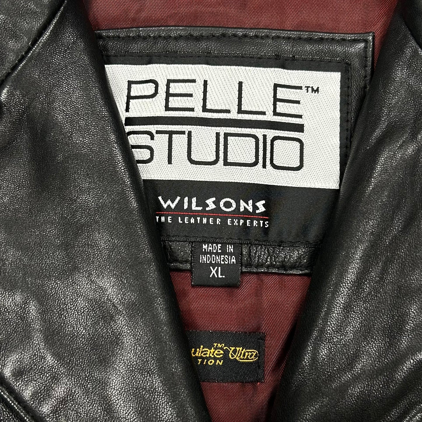 Jacket Leather By Wilsons Leather In Black, Size: Xl