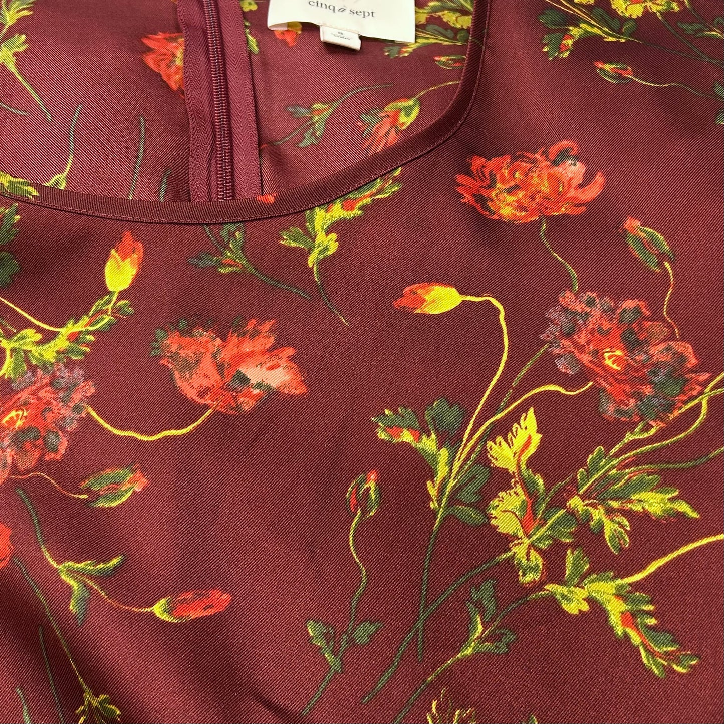 Dress Party Short By Cinq A Sept In Maroon, Size: S
