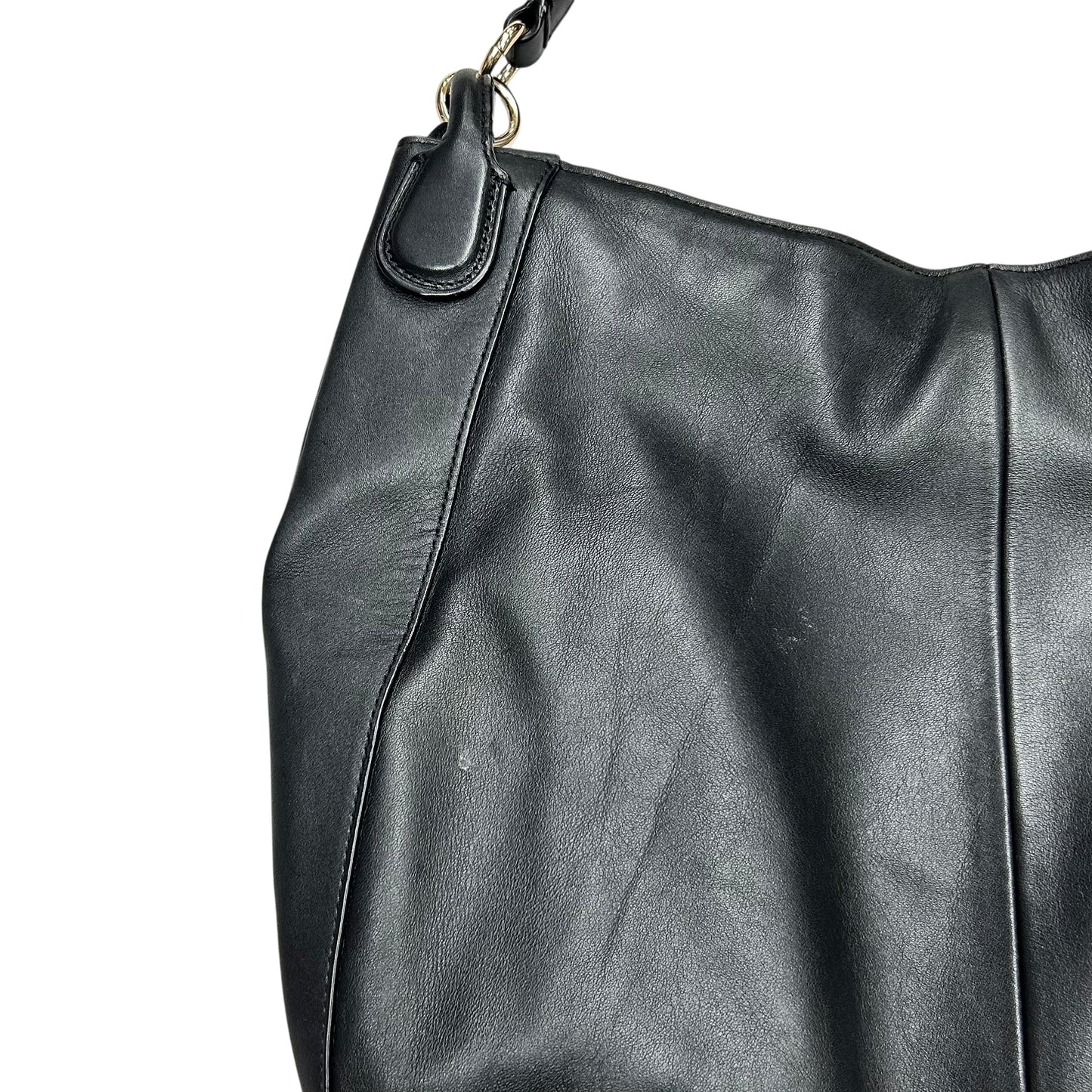 Handbag Designer by Coach In Black & Gold, Size: Large