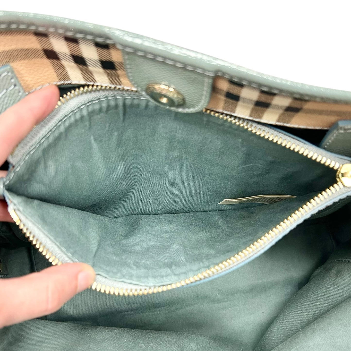 Handbag Luxury Designer By Burberry, Size: Medium