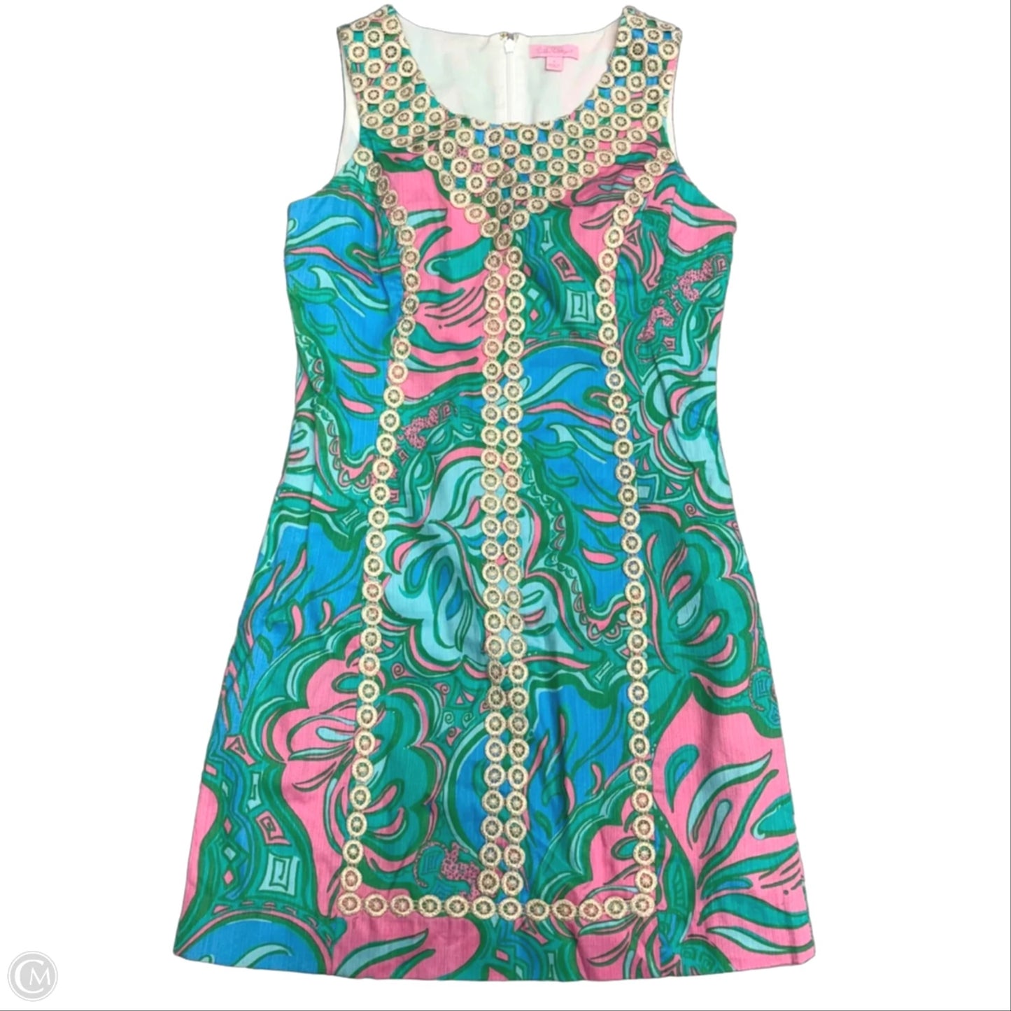 Dress Designer By Lilly Pulitzer In Blue & Pink, Size: S