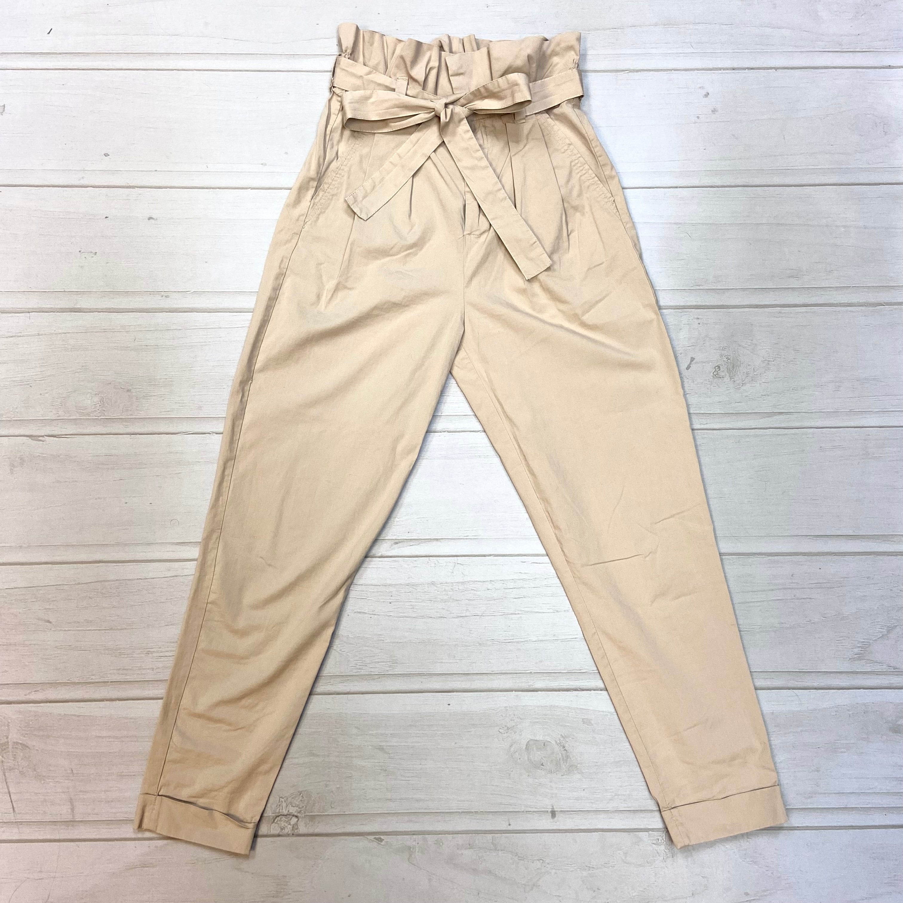 Bershka utility cargo trouser clearance in khaki