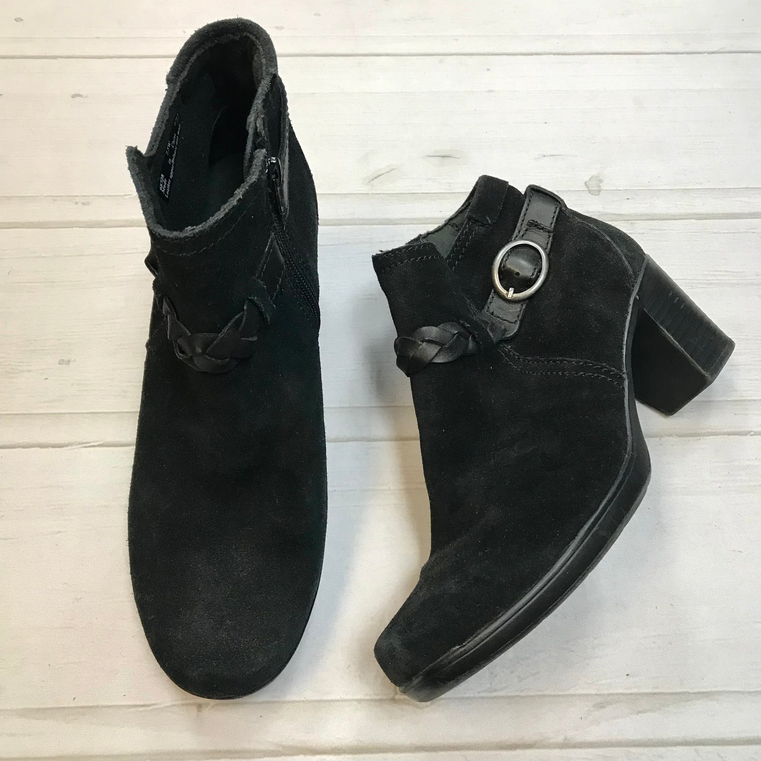 Clarks hot sale boots heels