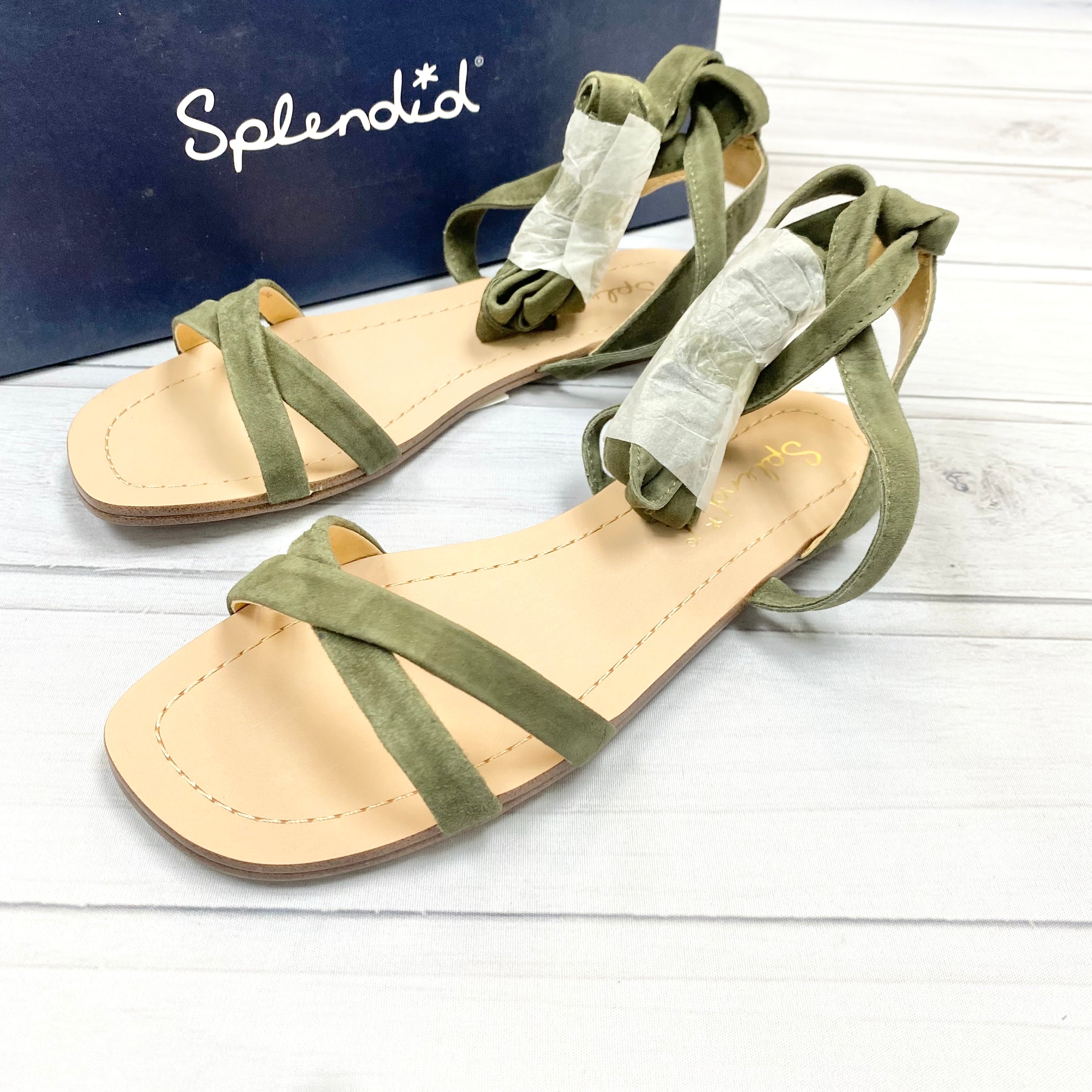 Womens Sandals Size 6 Wide Keava Footbed Taupe Mad Love 6W Buckle Strap