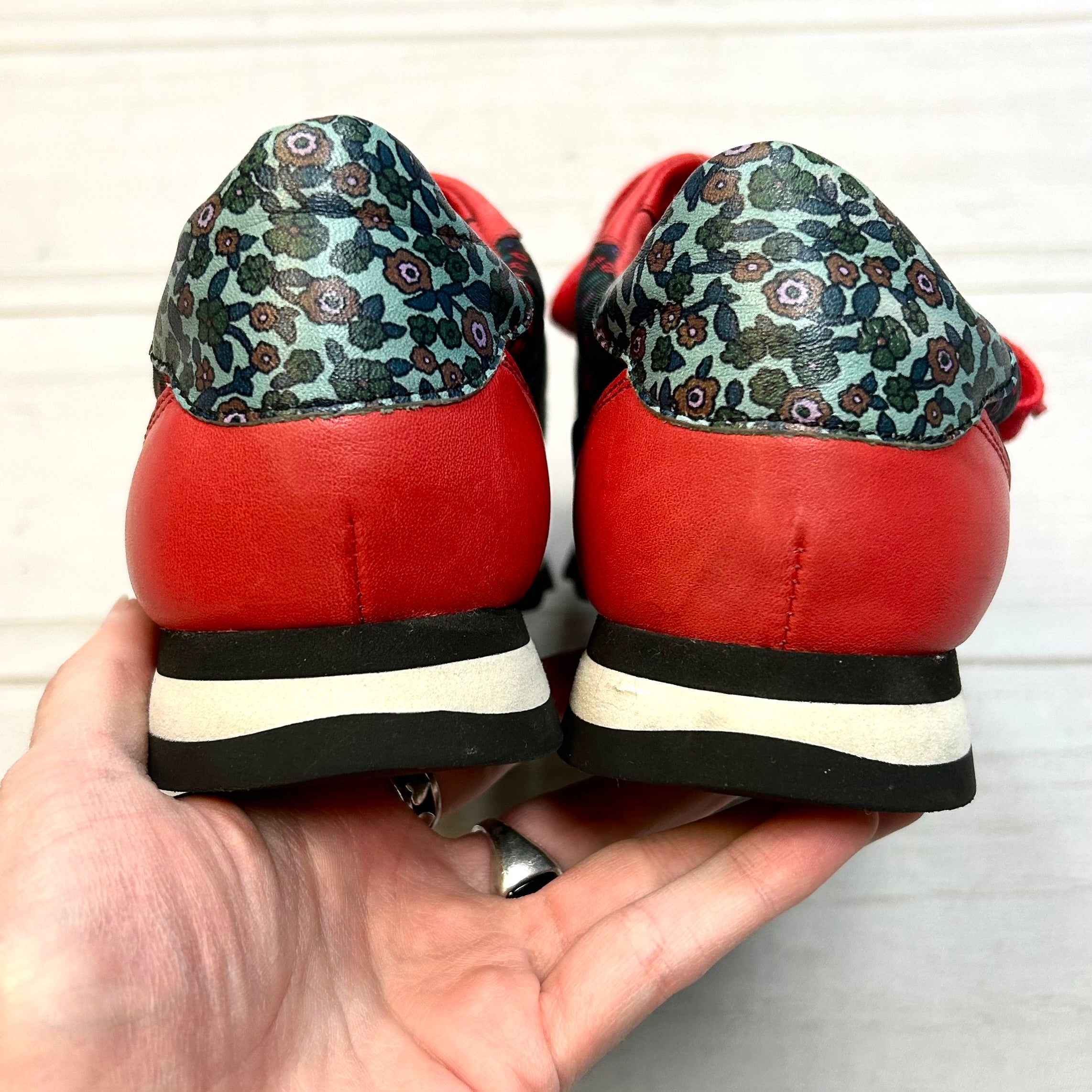 Coach red sale sneakers