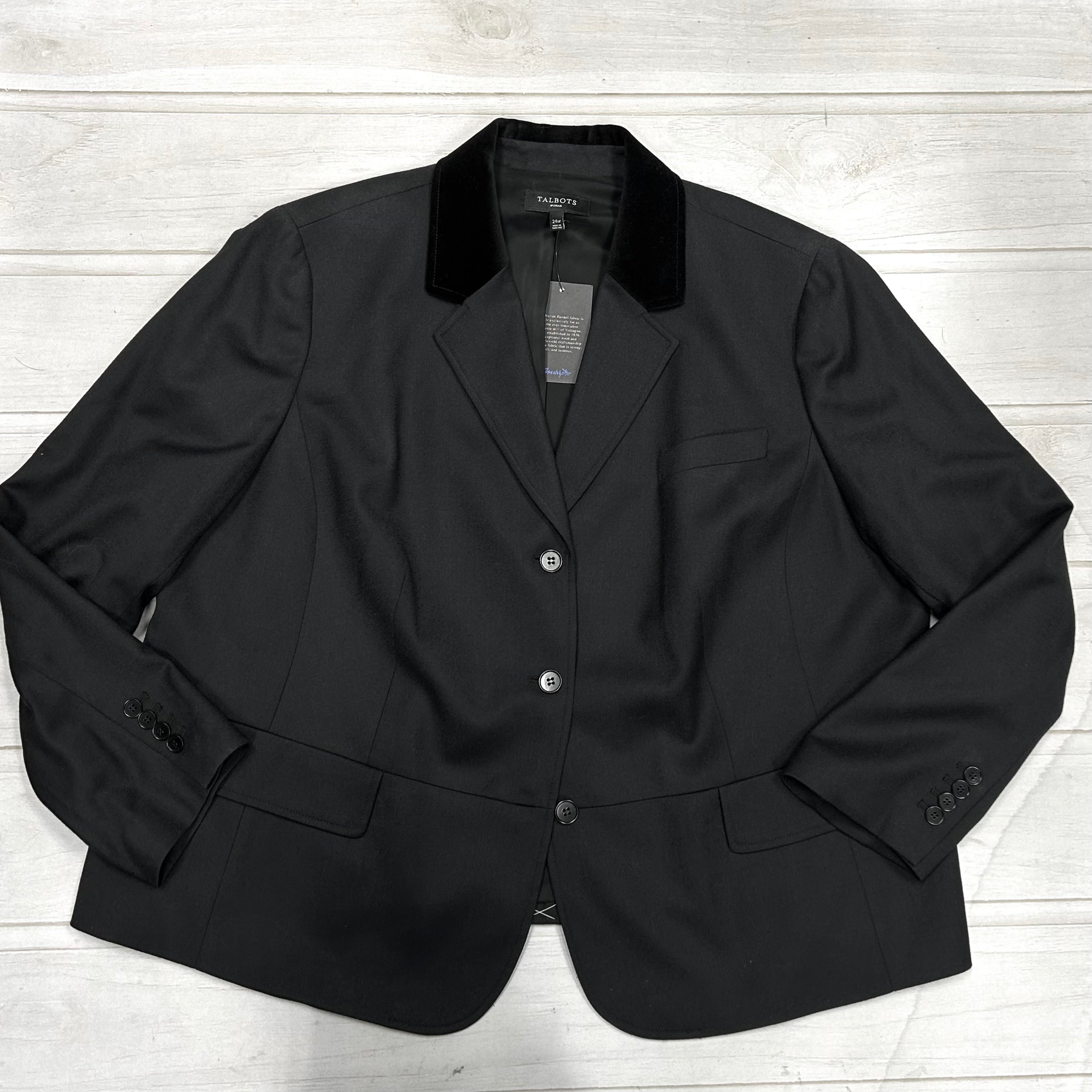 Talbots black sale blazer