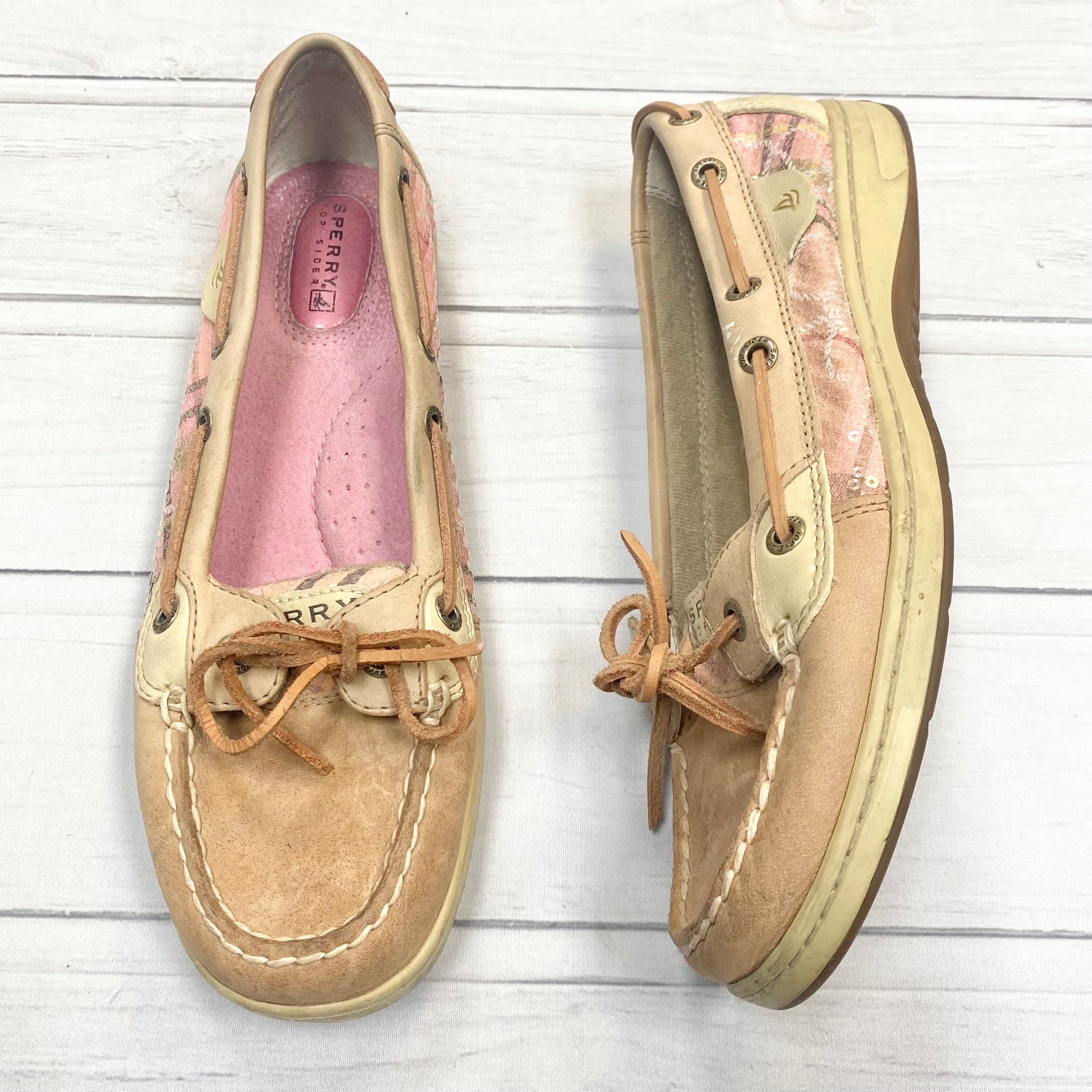 sperry floral boat shoes