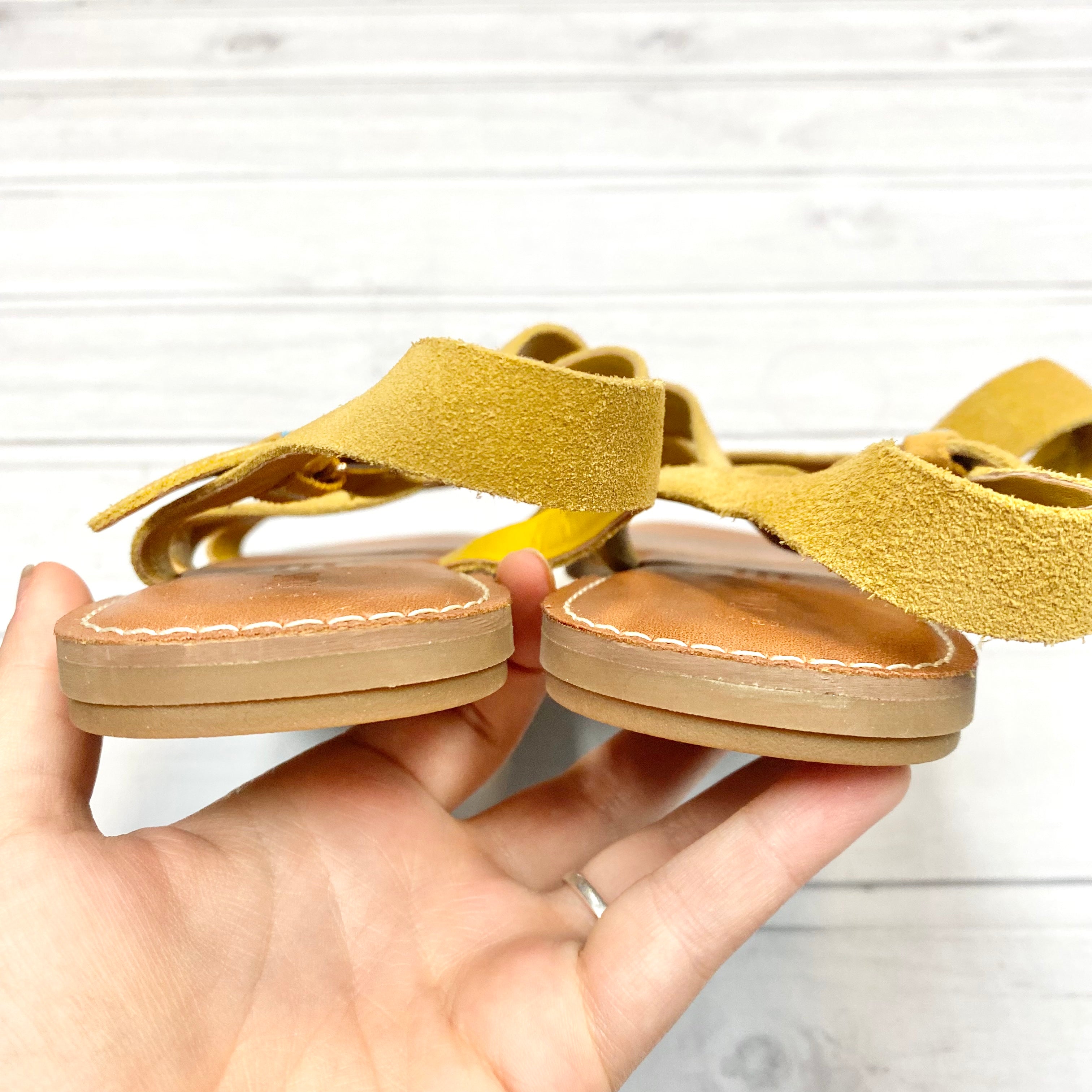 American Eagle Mustard Strappy Platform Sandals | Strappy platform sandals,  Platform sandals, Shop sandals
